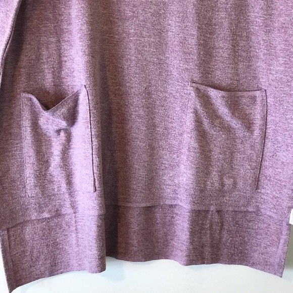 SIMPLE by Suzanne Betro Mauve Pocket Hi-Low Tunic - Picture 4 of 13